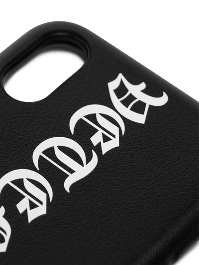 Shop Vetements Goth Logo-print Iphone Xs Case In Black