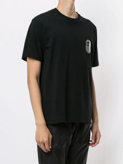 Shop A Bathing Ape Logo Embroidered T-shirt In Black