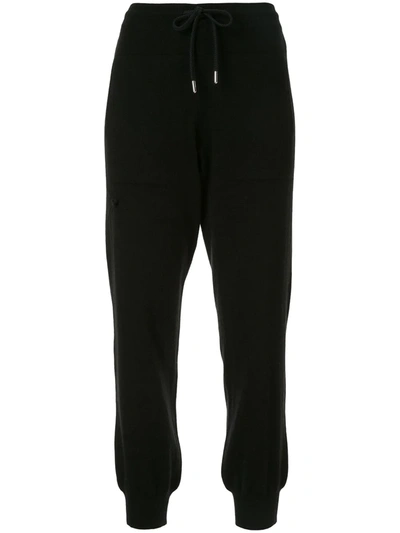 Shop Barrie Drawstring Track Trousers In Black