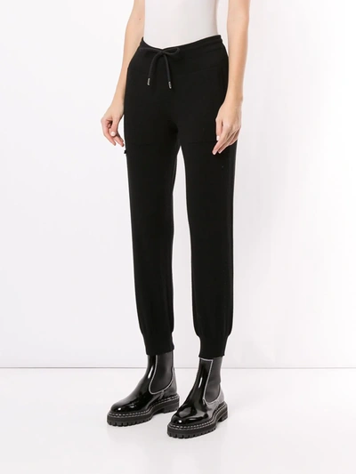 Shop Barrie Drawstring Track Trousers In Black