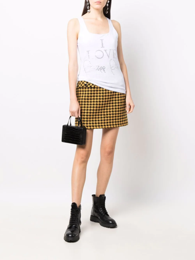 Philipp Plein Crystal-embellished Tank Top In White