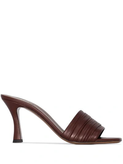Shop Neous Sham 80mm Mules In Brown