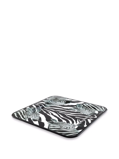 Dolce & Gabbana Wooden Tray Medium Multicolor Unisex Onesize In Schwarz