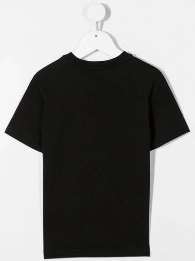 Shop Dsquared2 Icon Print Cotton T-shirt In Black