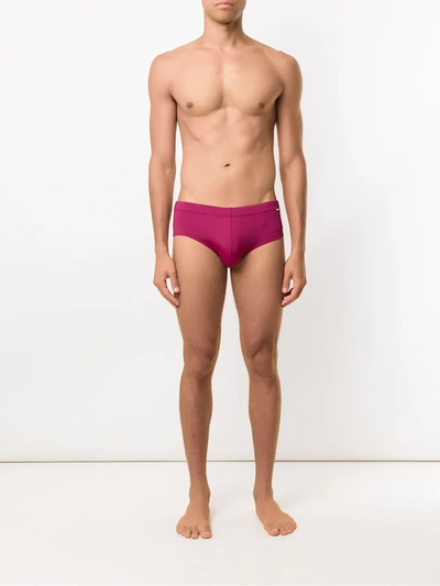 Shop Amir Slama Plain Trunks In Pink