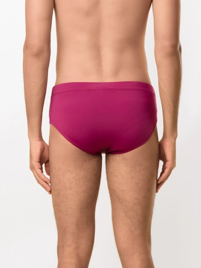 Shop Amir Slama Plain Trunks In Pink