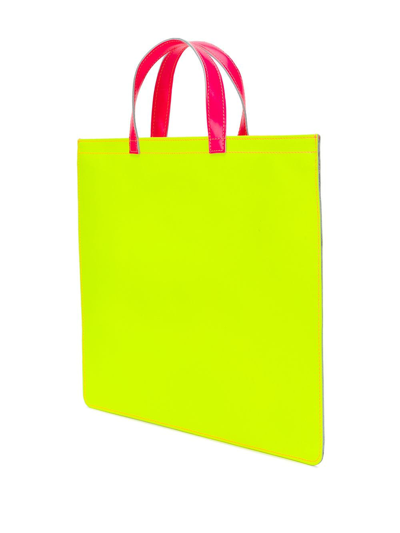 Comme Des Garçons Colour-block Tote Bag In Orange ,yellow