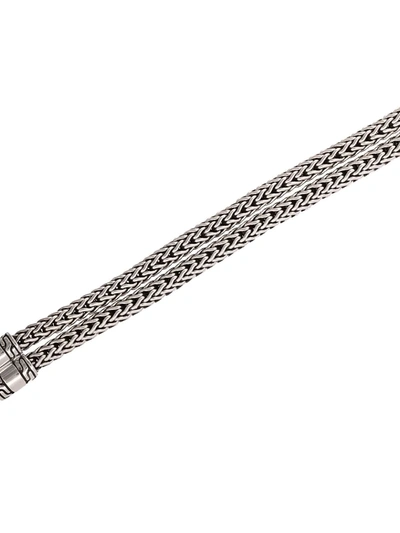 Shop John Hardy Silver Classic Chain Bracelet With Hook Clasp In Metallic