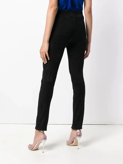 Shop Ben Taverniti Unravel Project Lace-up High Waist Trousers In Black