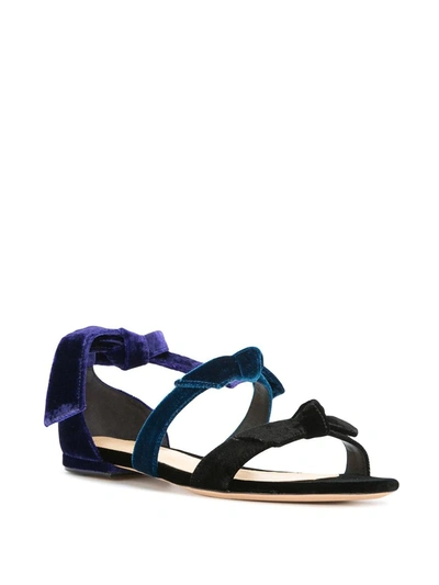 Shop Alexandre Birman Open-toe Bow Sandals In Black