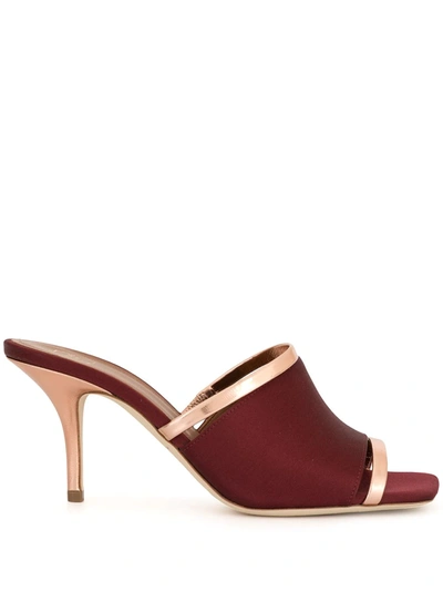 Shop Malone Souliers Laney Satin Mules In Red