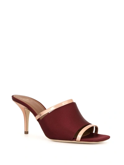 Shop Malone Souliers Laney Satin Mules In Red