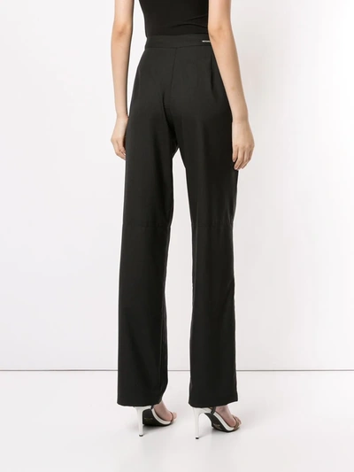 Shop Boyarovskaya High Waisted Straight Trousers In Black