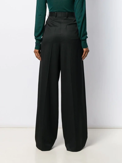 Shop Nina Ricci Long Wide-leg Trousers In Black