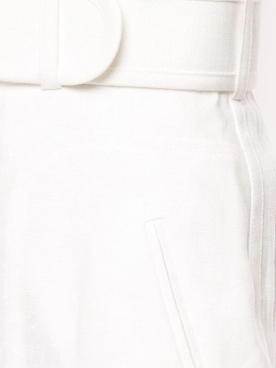 Shop Zimmermann Super Eight Flared Trousers In White