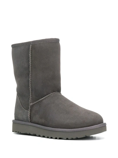 Shop Ugg Classic Short Ii Boots In Grey