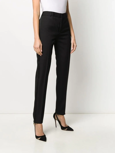 Shop Saint Laurent High-rise Tailored Trousers In Black