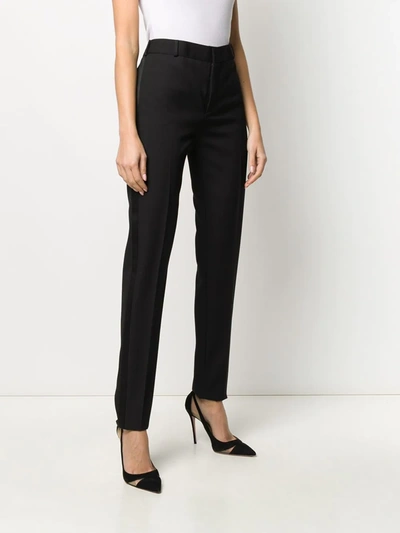 Saint Laurent High-rise Tailored Trousers In Black