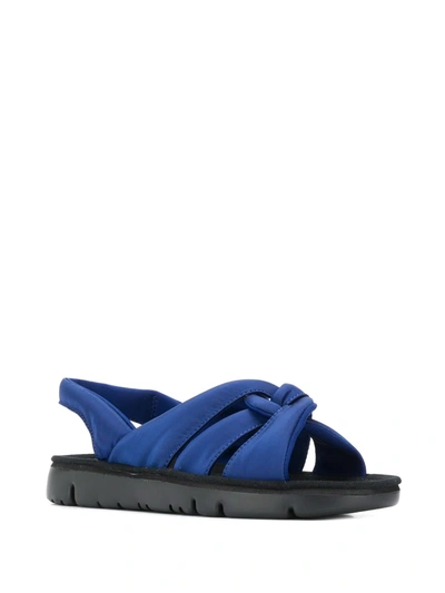 Shop Camper Oruga Padded Sandals In Blue