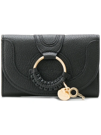Shop See By Chloé Hana Leather Wallet In Black