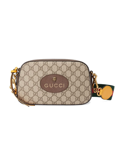 Shop Gucci Neo Vintage Messenger Bag In Brown