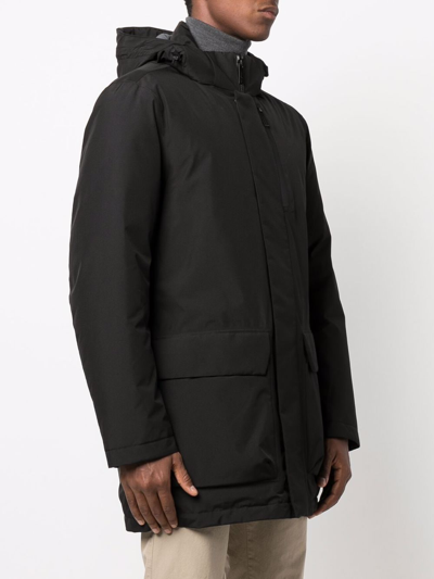 Woolrich Urban Light Gtx Car-coat In Schwarz