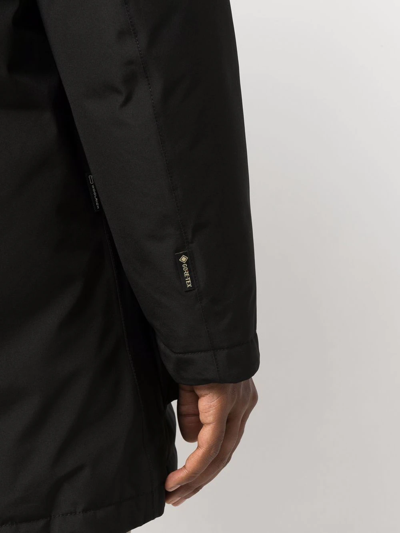 Woolrich Urban Light Gtx Car-coat In Schwarz