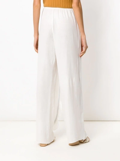 Shop Clube Bossa Ruffled Hare Pants In White