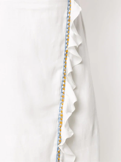 Clube Bossa Ruffled Hare Pants In White