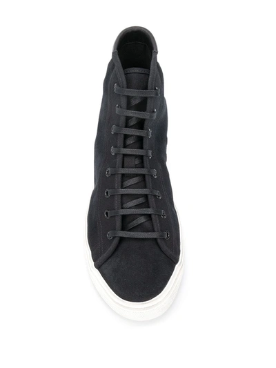 Shop Saint Laurent Malibu High-top Sneakers In Black