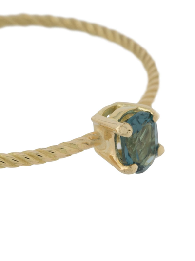 Wouters & Hendrix Gold 18kt Yellow Gold Topaz Charleston Chapter Ring In Gold