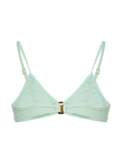 Shop Duskii Long Island Bikini Top In Green