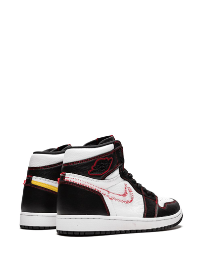 Shop Jordan Air  1 Retro High Og "defiant Yellow" Sneakers In White