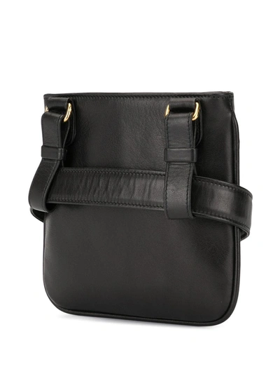 Pre-owned Chanel 1990 Cc Waist Belt Bag In Black