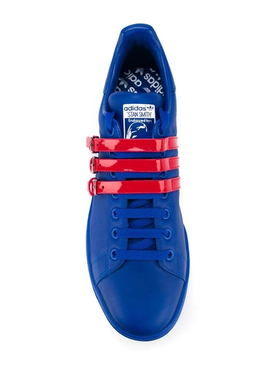 Shop Adidas Originals X Raf Simons 'stan Smith' Sneakers In Blue