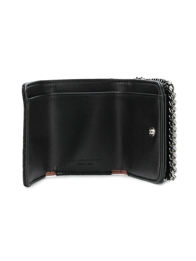 Shop Stella Mccartney Falabella Wallet In Black