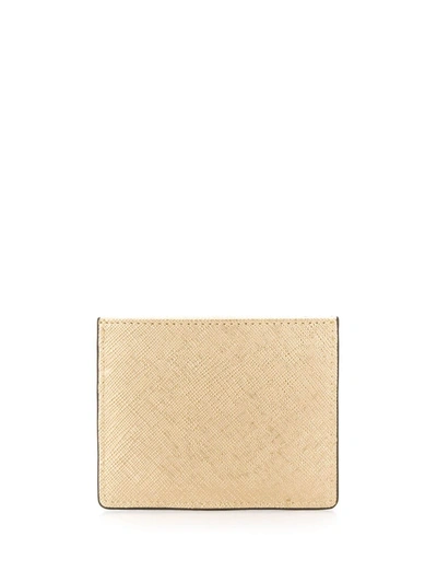 Shop Love Moschino Logo Cardholder Wallet In Gold