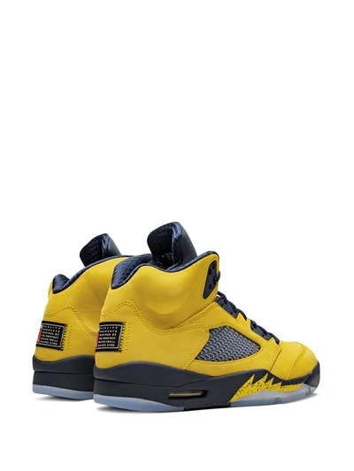 Shop Jordan Air  5 Retro Se "michigan" Sneakers In Yellow