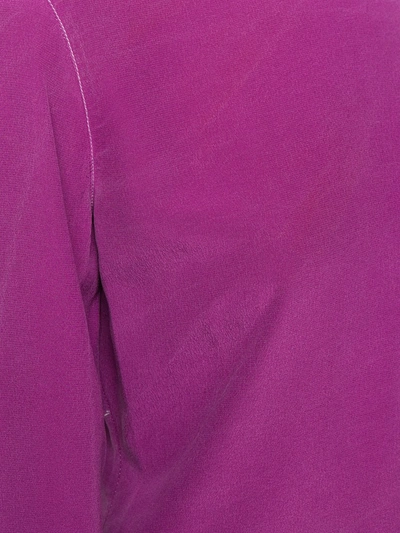 Pre-owned Versace 1990's Long-sleeve Blouse In Purple