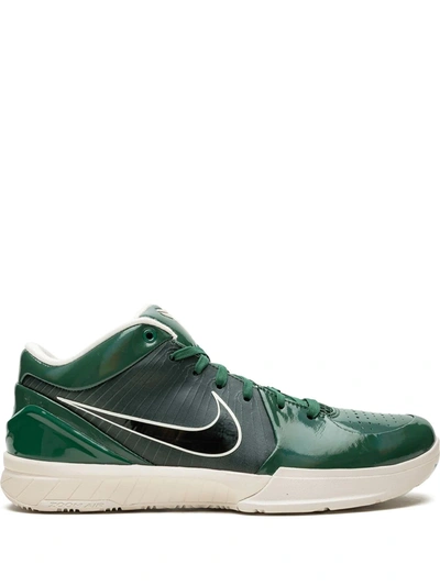 Shop Nike X Undefeated Kobe 4 Protro "milwaukee Bucks" Sneakers In Green