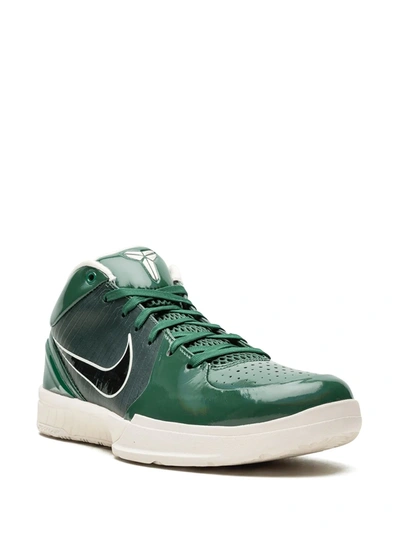 Shop Nike X Undefeated Kobe 4 Protro "milwaukee Bucks" Sneakers In Green
