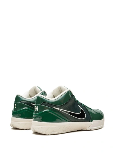 Shop Nike X Undefeated Kobe 4 Protro "milwaukee Bucks" Sneakers In Green