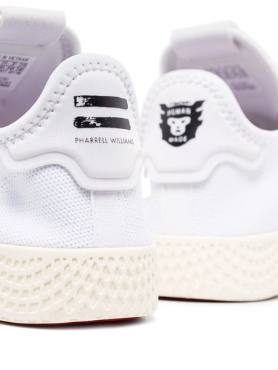 Shop Adidas Originals X Pharrell Williams Tennis Hu Human Made Sneakers In White