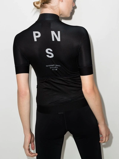 Shop Pas Normal Studios Mechanism Cycling Jersey Top In Black
