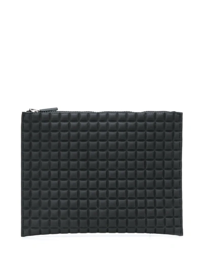 Shop No Ka'oi Chocolate Bar Quilted Clutch In Black