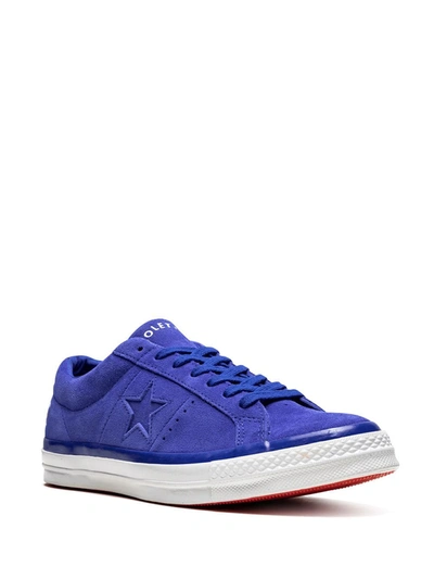 Converse One Star Ox Sneakers In Blue