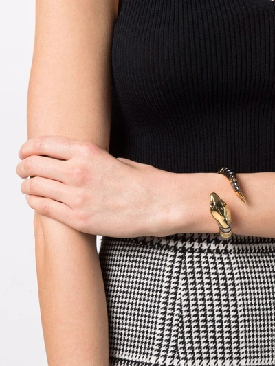 Shop Zadig & Voltaire Snake-wrap Bracelet In Gold