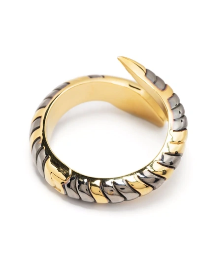 Shop Zadig & Voltaire Snake-wrap Bracelet In Gold