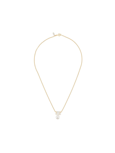 Shop Wouters & Hendrix The Tell-tale Heart Pearl Necklace In Gold
