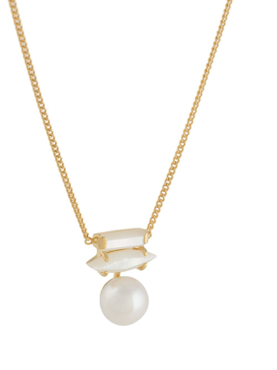 Shop Wouters & Hendrix The Tell-tale Heart Pearl Necklace In Gold